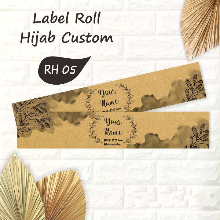 Label Roll Hijab Custom