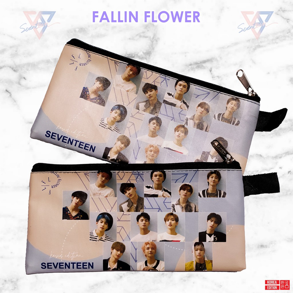 

Tempat Pensil Printing Seventeen Fallin' Flower Mingyu Wonwoo KPOP Stationary
