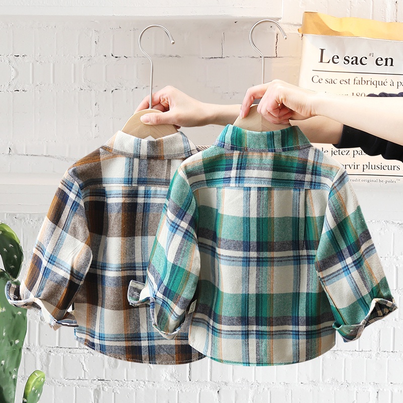 Kemeja Anak Branded Terbaru Distro Garis Bermotif Berkualitas I3C6 Oversize Ori Etnik Premium Polos 
