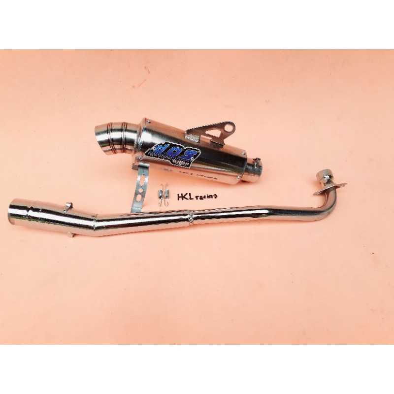 Knalpot Racing DOS Revo Supra x125 Kharisma Blade