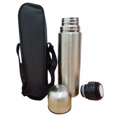 Botol Minum Thermos Vacuum flask 1000ml Stainless Steel plus Bonus Tas