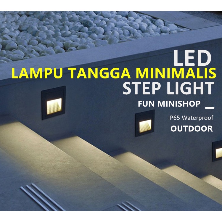 LAMPU TANGGA LED LAMPU TANGGA MINIMALIS STEPLIGHT LAMPU DINDING