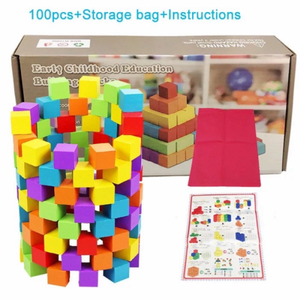 

Montessori Wooden Cube Kubus Balok 25cm isi ±100pcs Diskon