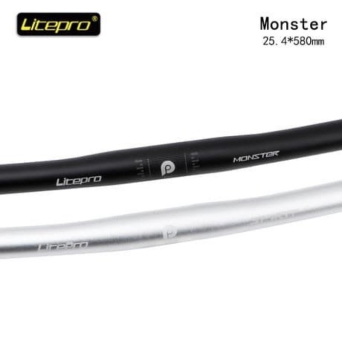 Stang handlebar sepeda lipat flat litepro monster 25,4 uk standart