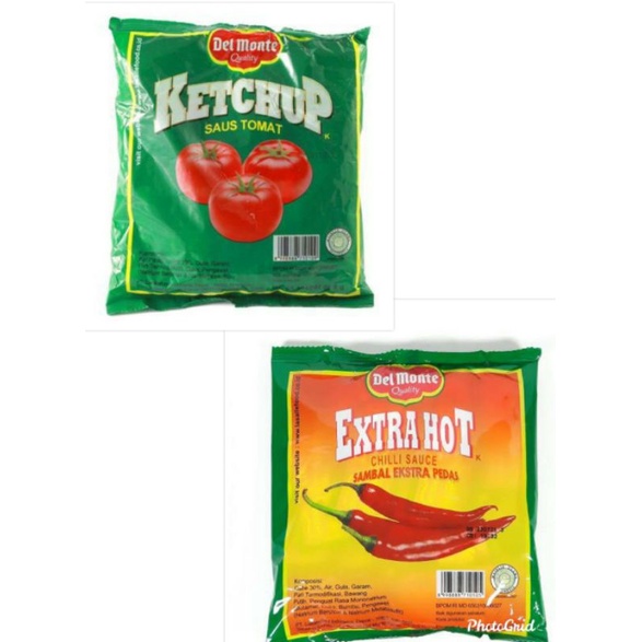 

Saus Sachet Delmonte Saus Tomat/Extra Pedas