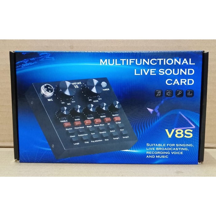 BLACK SPIDER MIXER V8S MULTIFUNCTIONAL LIVE SOUND CARD