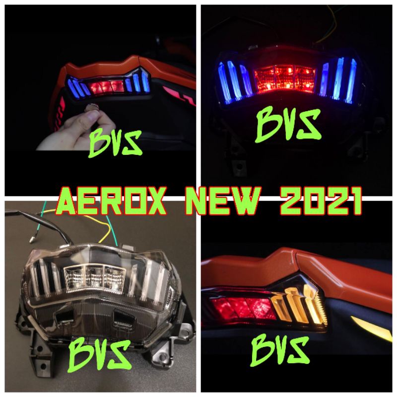 Lampu Aerox Stoplamp Aerox new 2021 Shark power RGB