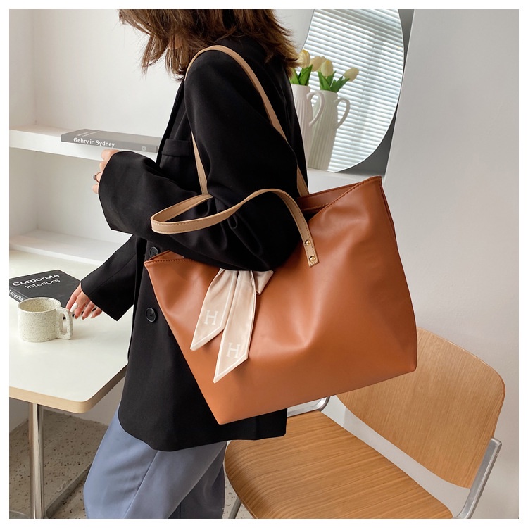 BJ57758 - BLACK/BROWN/WHITE - TAS TOTE WANITA FASHION IMPORT MODIS ELEGAN TERMURAH TERLARIS TERBARU BAGSTORE JAKARTA TAS BATAM CR7758