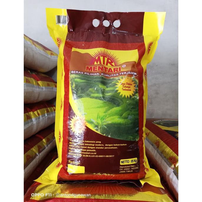 

Ready Stok Beras MENTARI MTR 5 KG ASLI Pabrik Murah Terlaris