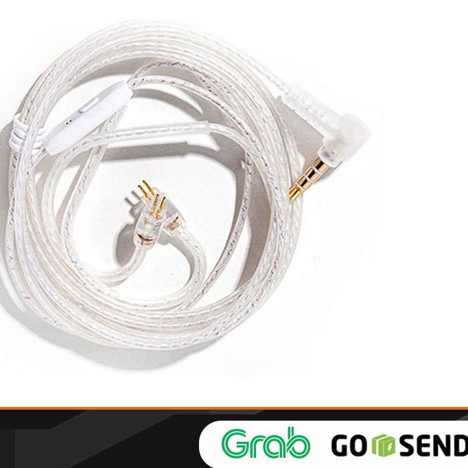Jcally PJ2 Silver Cable with Mic Kabel KZ Zsn pro x edx zs3 zst zst pro zst x kabel edx az09 kz zex 