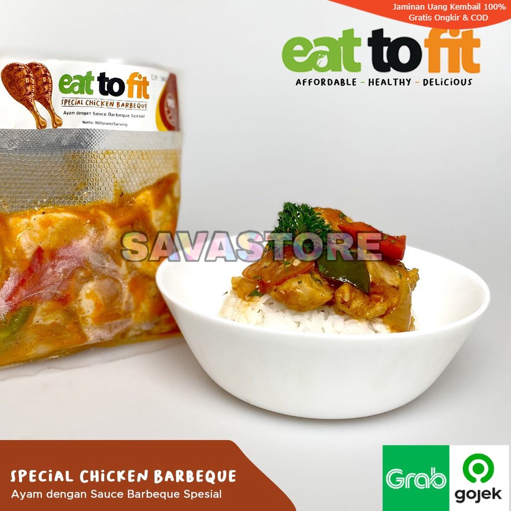 EAT TO FIT SPECIAL CHICKEN BARBEQUE - 100 gr FROZEN FOOD MAKANAN DIET