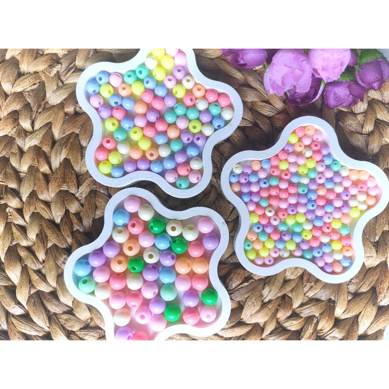 25GR Mote Susu Bulat / manik pastel / Mote pastel