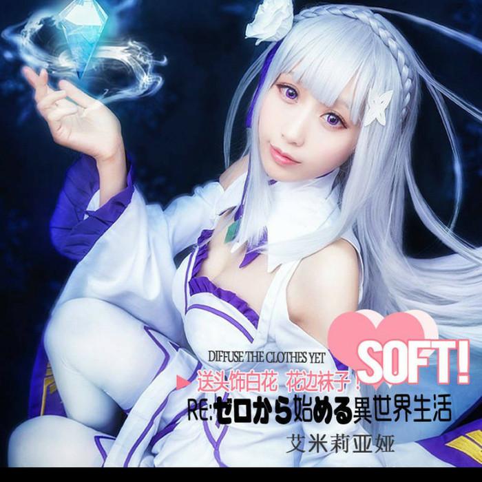 Wig Anime/Wig Cosplay/ Re: Zero Emilia