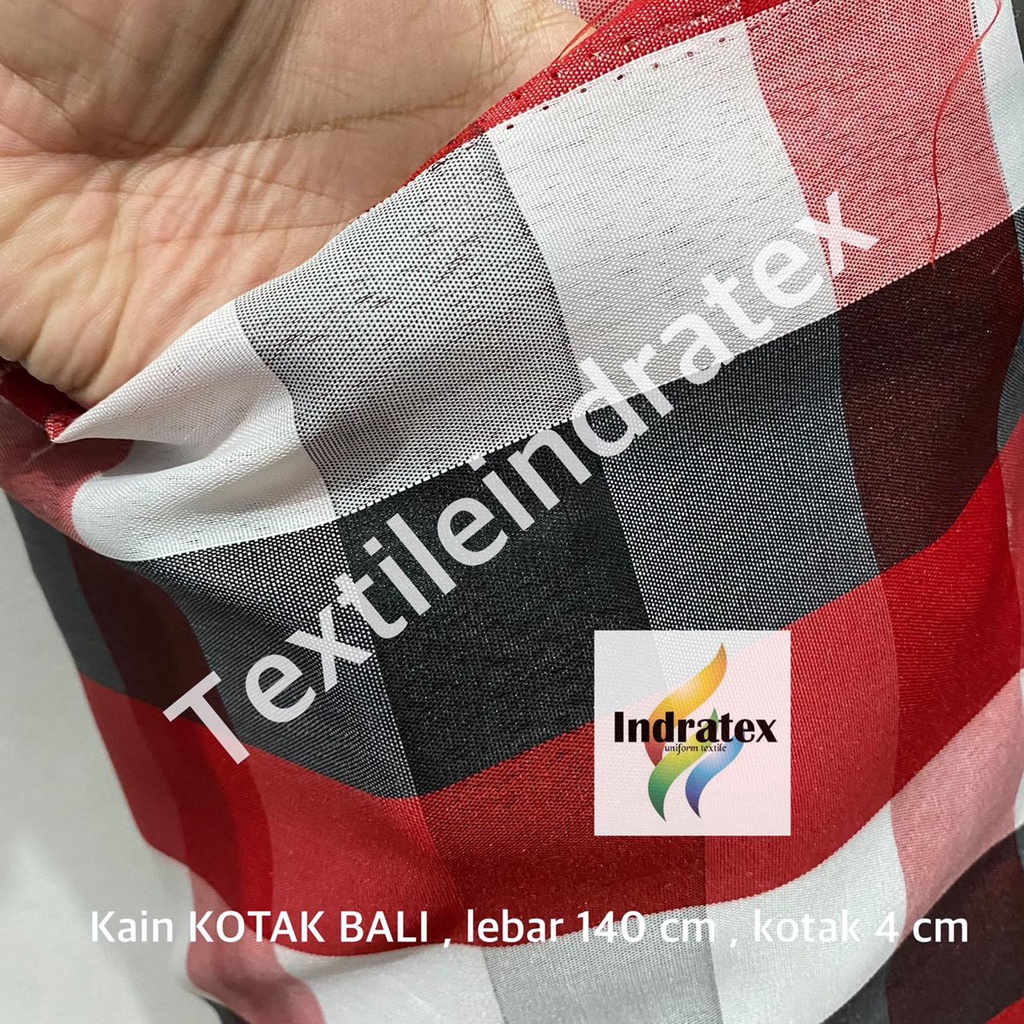 ( per 1 roll ) kain KOTAK BALI kotak catur 5 CM PER ROLL upacara adat taplak meja kerajinan tangan alas piknik