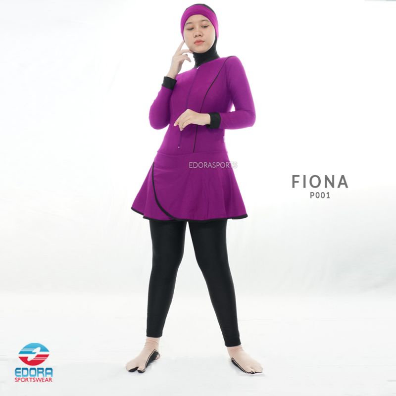 Baju Renang Muslim Wanita Dewasa FIONA FIT Muslimah EDORA