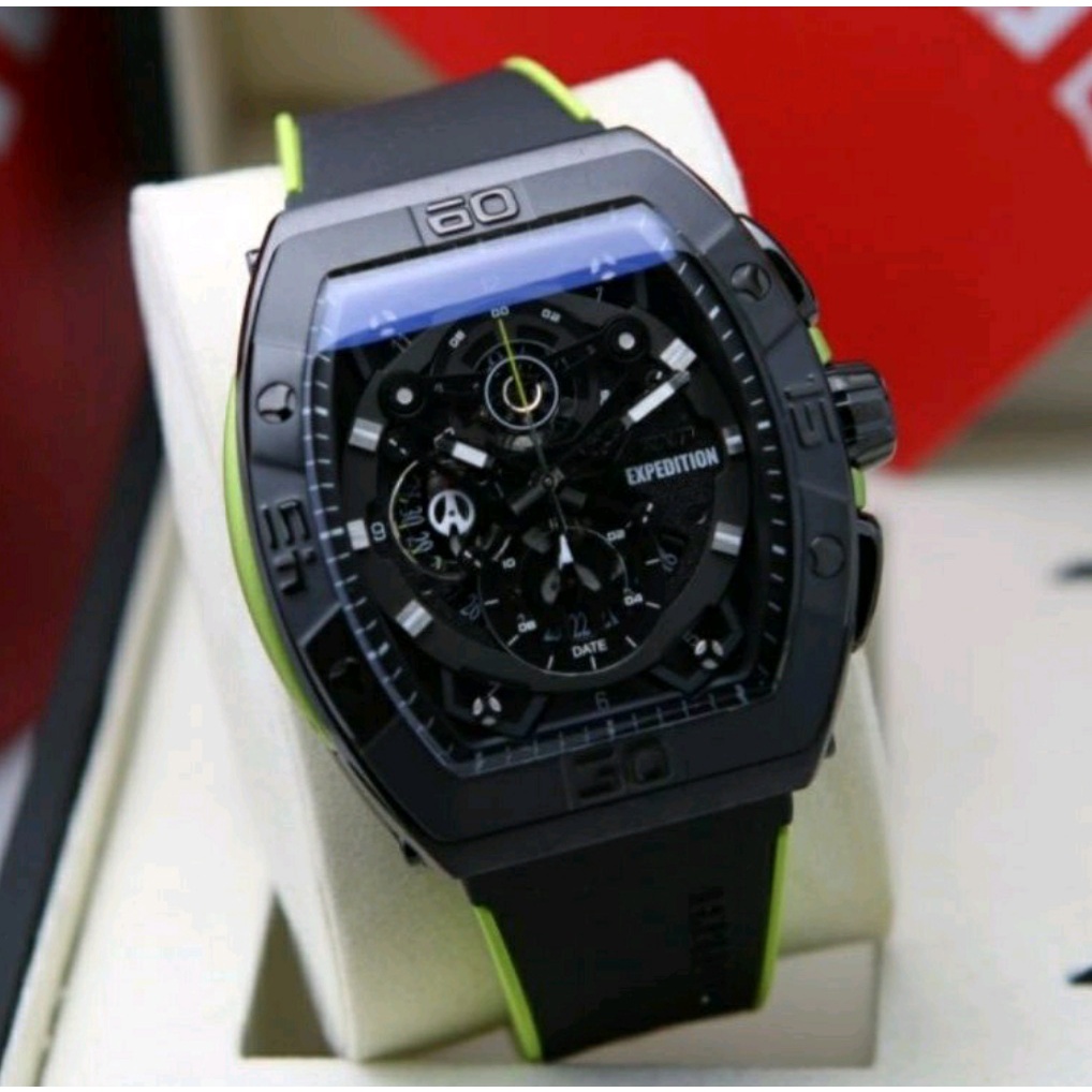 Expedition EXP 6800 / E 6800 Jam Tangan Pria Original Size 4,8 Cm x 5,3 Cm