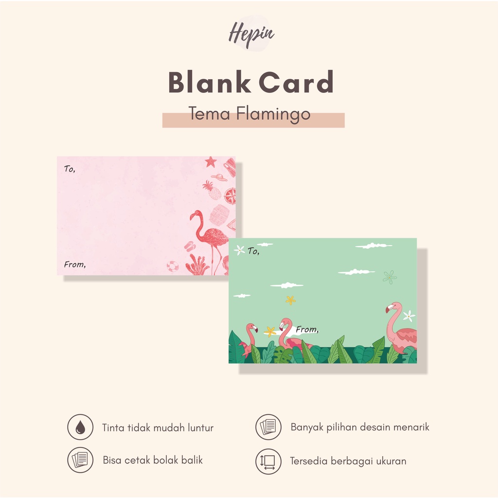 

cetak blank card tema FLAMINGO