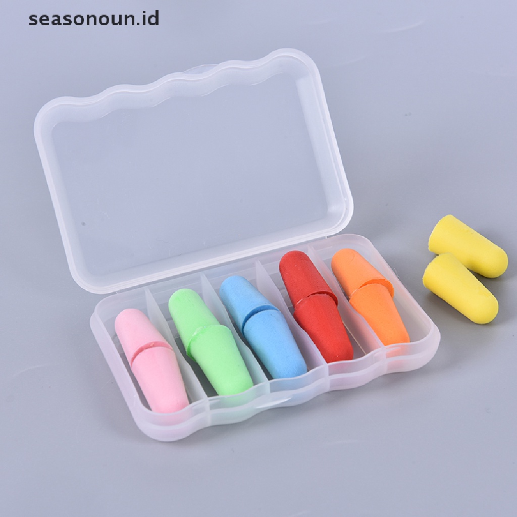 5 Pasang Earplugs Bahan Busa Anti Bising Untuk Berenang