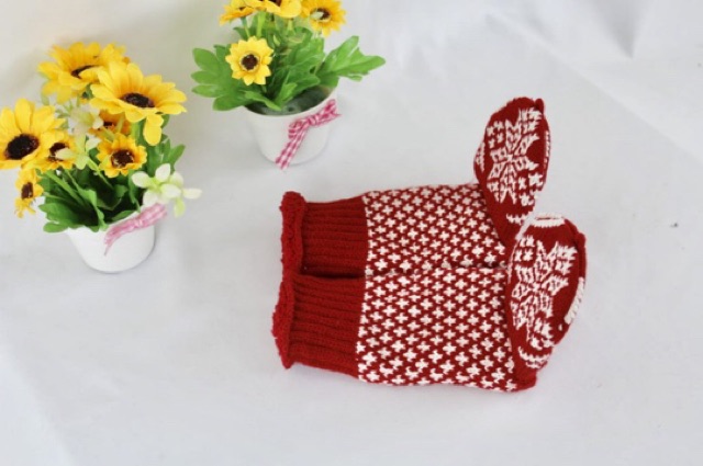 Sarung Tangan Rajut Wool Musim Dingin Winter Glove Bear