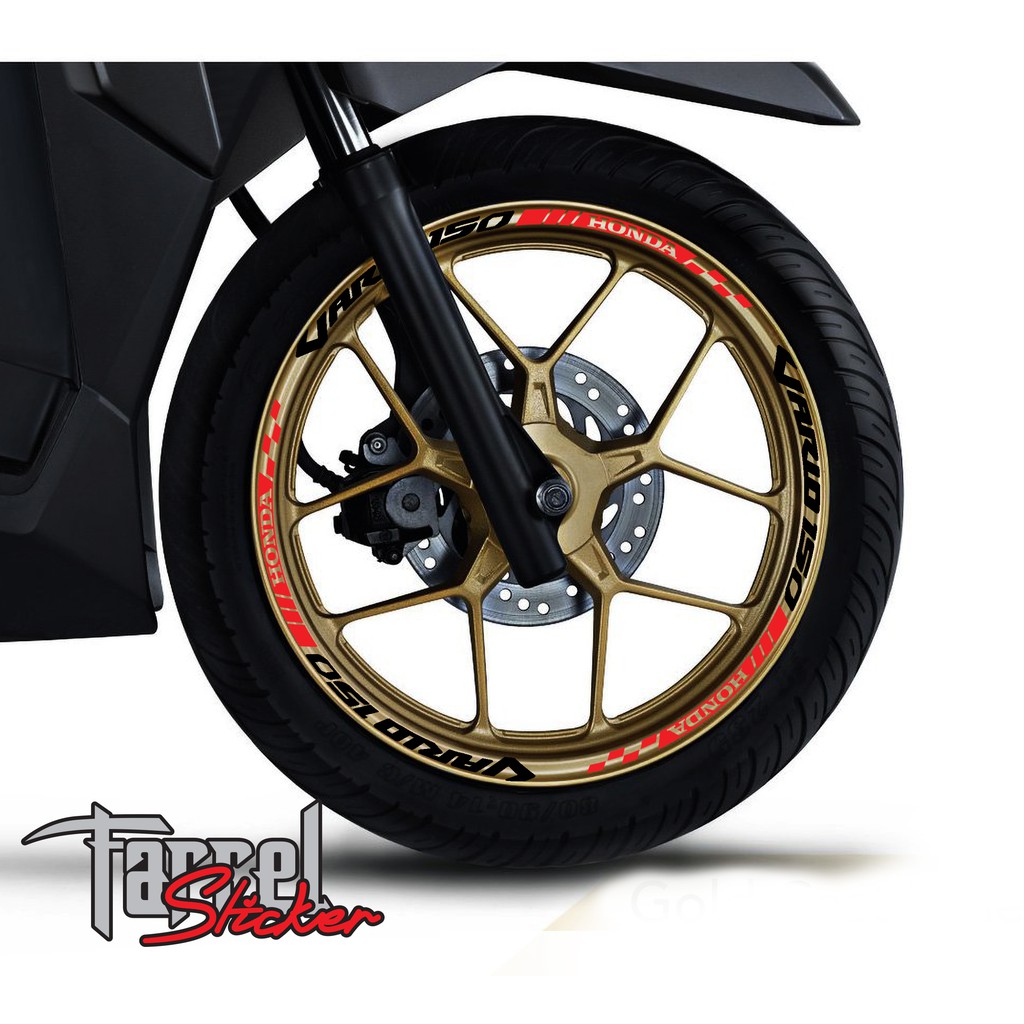 Stiker Velg Velk Vario 150 gold