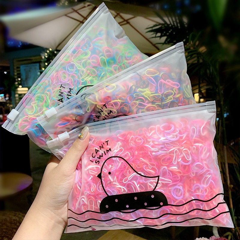 1000pcs/Pack Girls Colorful Small Disposable Rubber Bands Gum For Ponytail Holder Elastic Hair Bands