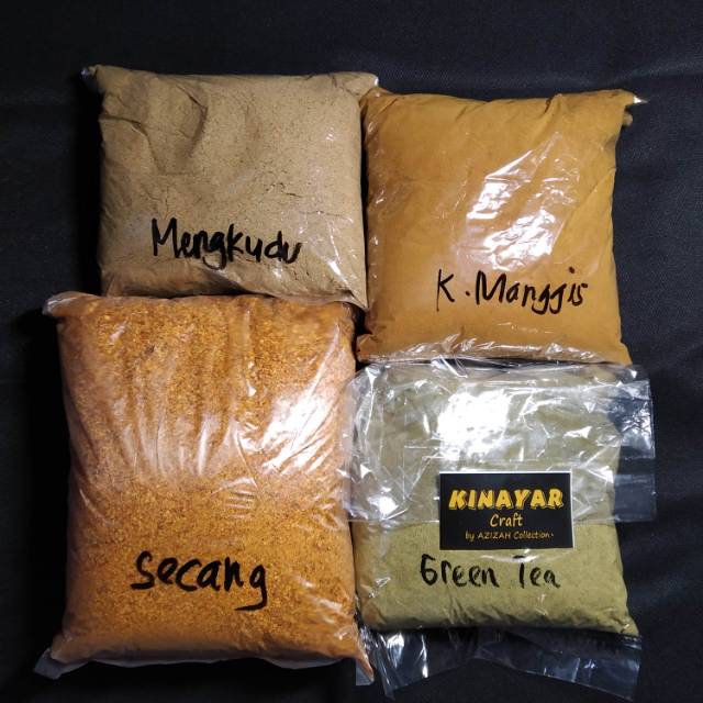 PAKET ZWA SECANG + GREEN TEA + MENGKUDU + KULIT MANGGIS / BAHAN ECOPRINT