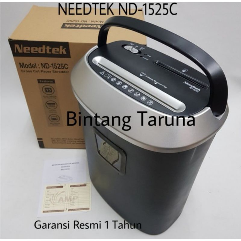 Mesin Penghancur Kertas Needtek ND-1525C Paper Shredder Needtek ND1525