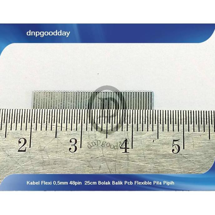 

Kabel Flexi 0,5Mm 48Pin 25Cm Bolak Balik Pcb Flexible Pita Pipih Bila Dnpgood11