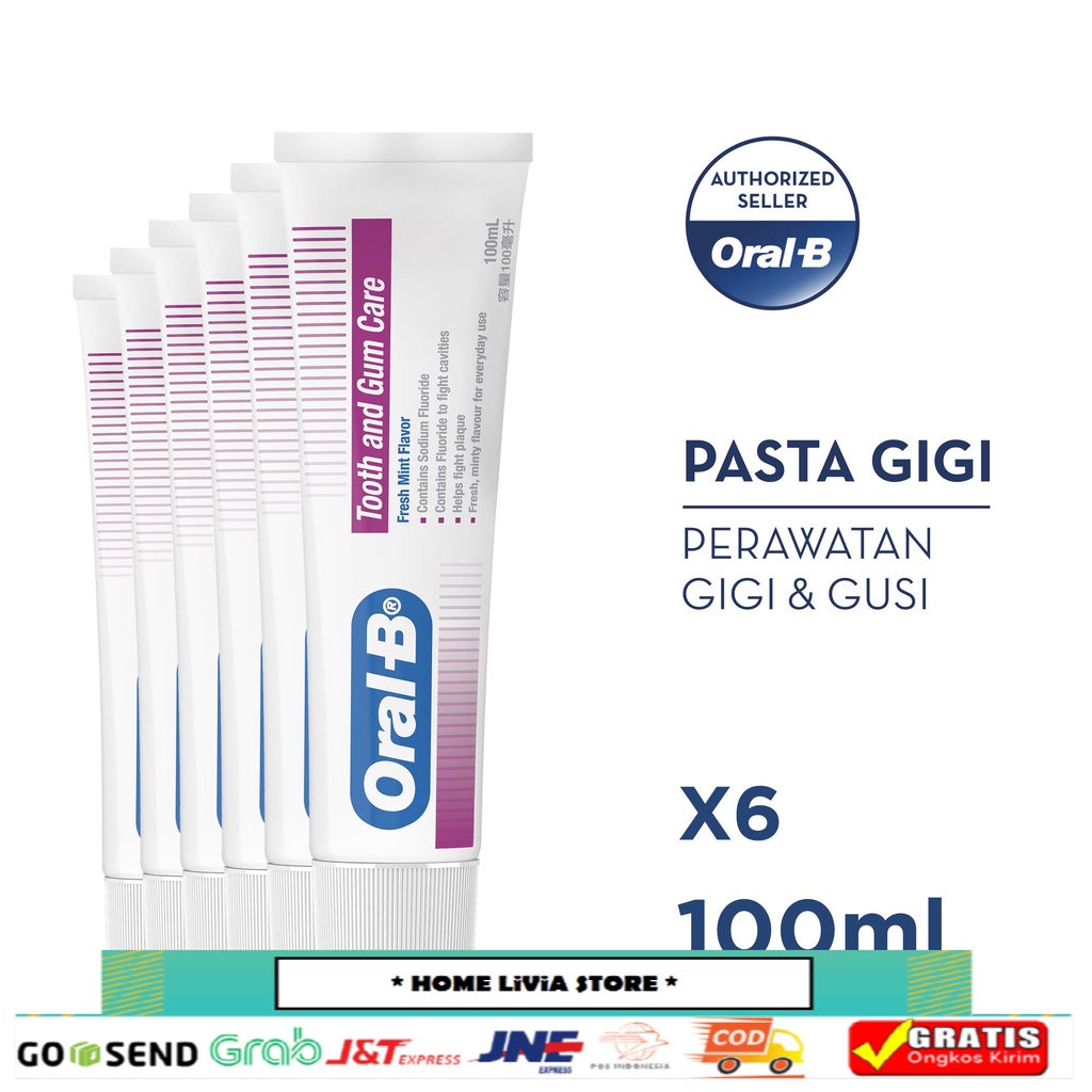 Oral-B Tooth and Gum Care Paste x6