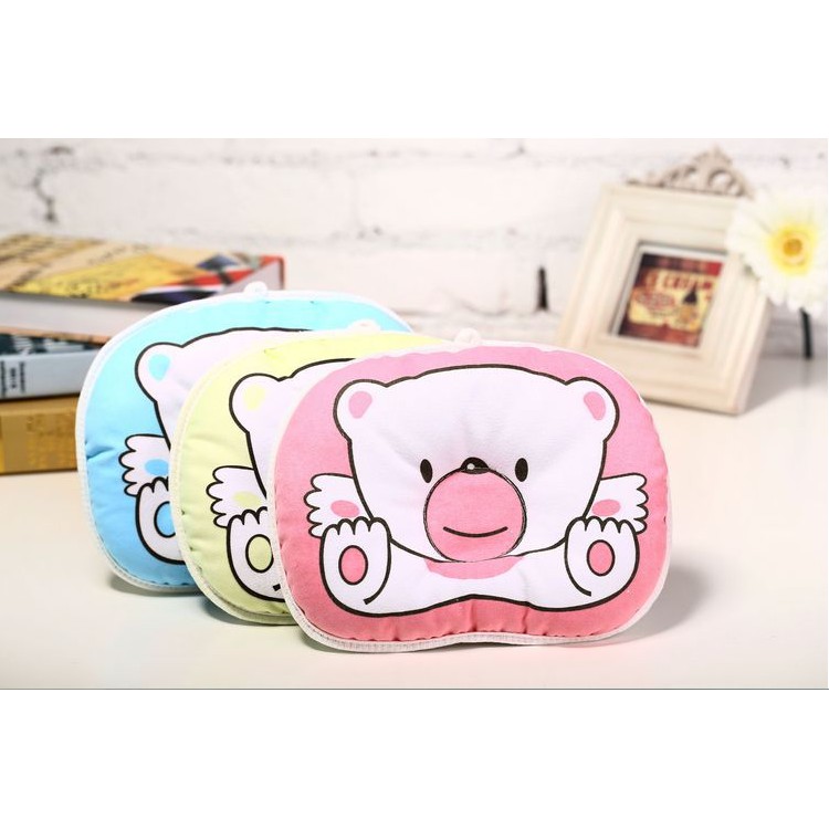 Bantal Bayi Pillow Baby Bantal Kepala Anak Bayi Motif Beruang Cantik