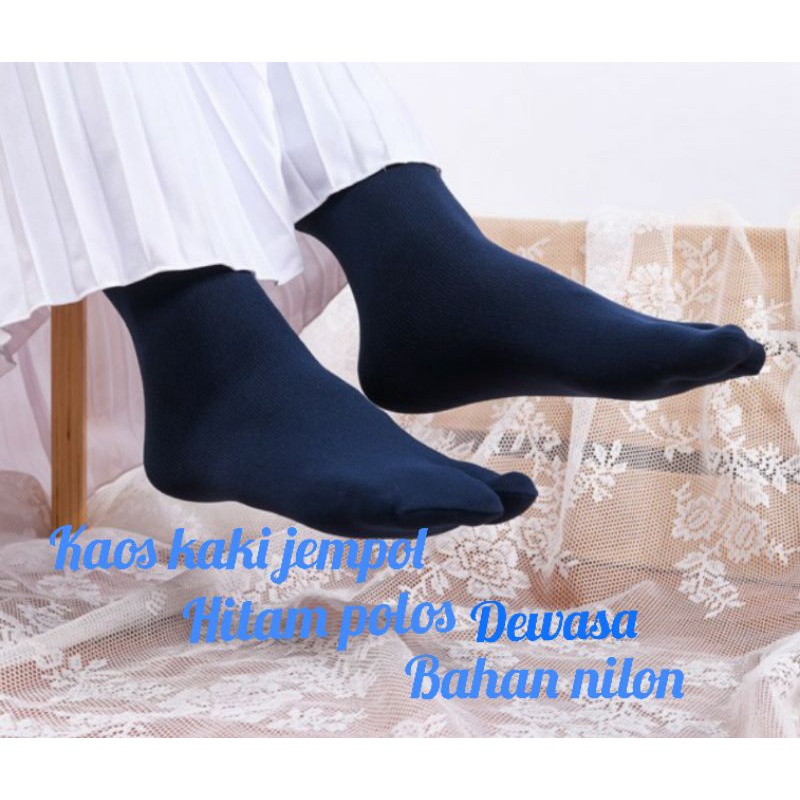 KAOS KAKI JEMPOL POLOS PANJANG DEWASA WANITA/MUSLIMAH