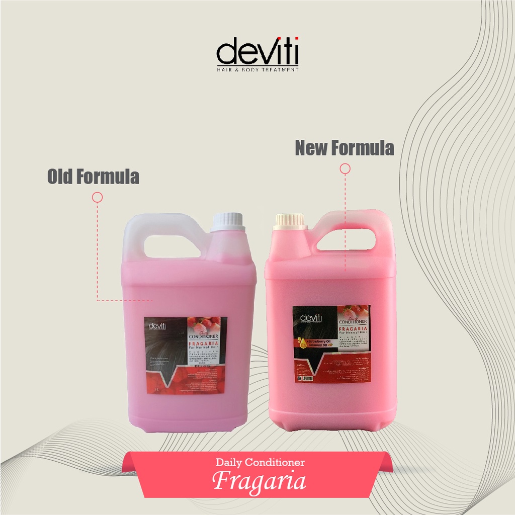 Deviti Hair Conditioner Fragaria Perawatan Rambut Kusam - Jerigen 5L