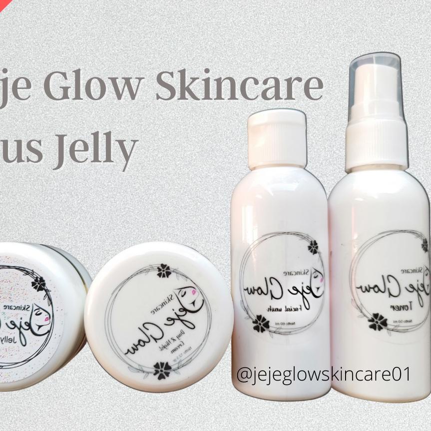 【 BigSale [9.9] 】 JEJE Glow Skincare Original Bpom Resmi 1 Paket Kecantikan Semua Kulit Wajah Berjer
