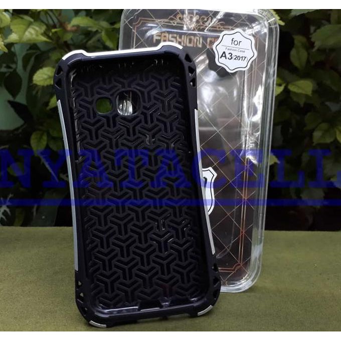 NEW CASE CASEOLOGY SAMSUNG A3 2017 A320 ANTI CRACK SHOCK HARDCASE HARD - HITAM MILENIA