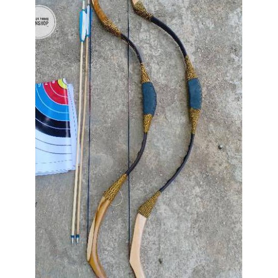 BIG SALE  Busur Panah Bow 30-50 lbs Full Fiber Import 3cm Turkishbow dan Kaiyuan ✶