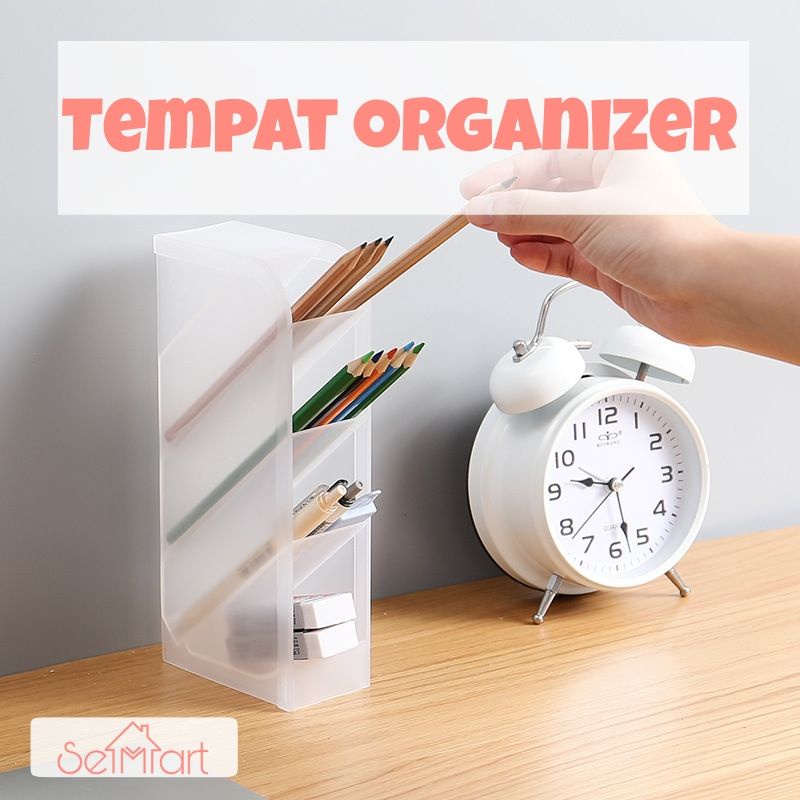 

Rak pen holder 4 layer grid tempat pulpen alat tulis remot kosmetik