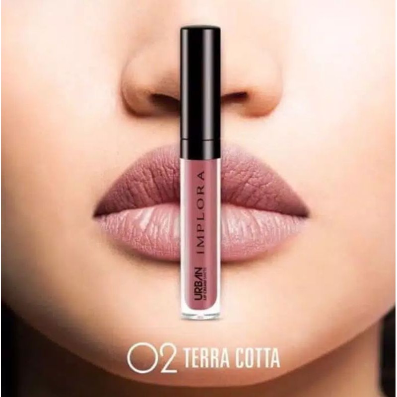 IMPLORA Urban Lip Cream Matte Original BPOM - Lipcream Surabaya-IMPL 02 Terra Cota