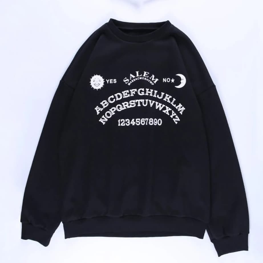 SWEATER CREWNECK SALEM BLACK / SWEATER CREWNECK UNISEX