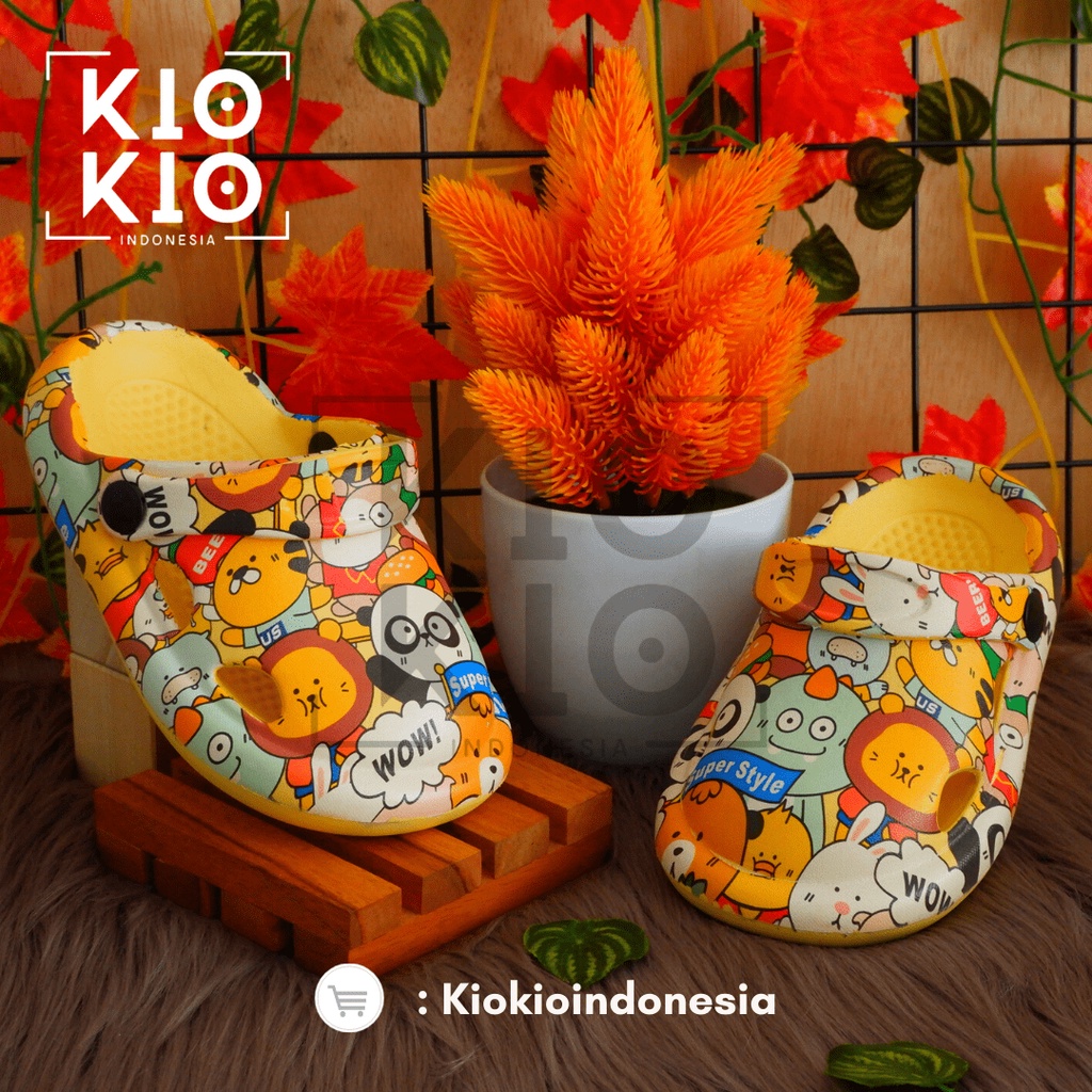 Sandal Baim Anak-anak / Sandak Kodok Anak / Sandal Bakpao Anak / Sepatu sandal Anak Printing BABY'S series