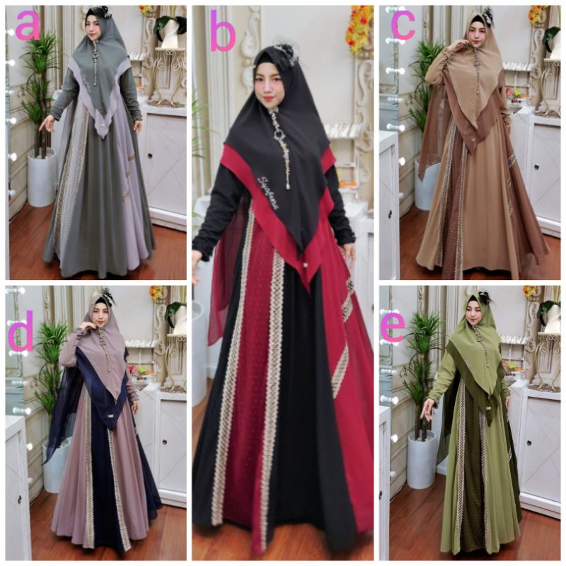 GAMIS SYARI PREMIUM / ASHA SYARI BY SYAFEERA / GAMIS WANITA TERBARU / GAMIS SYARI MEWAH