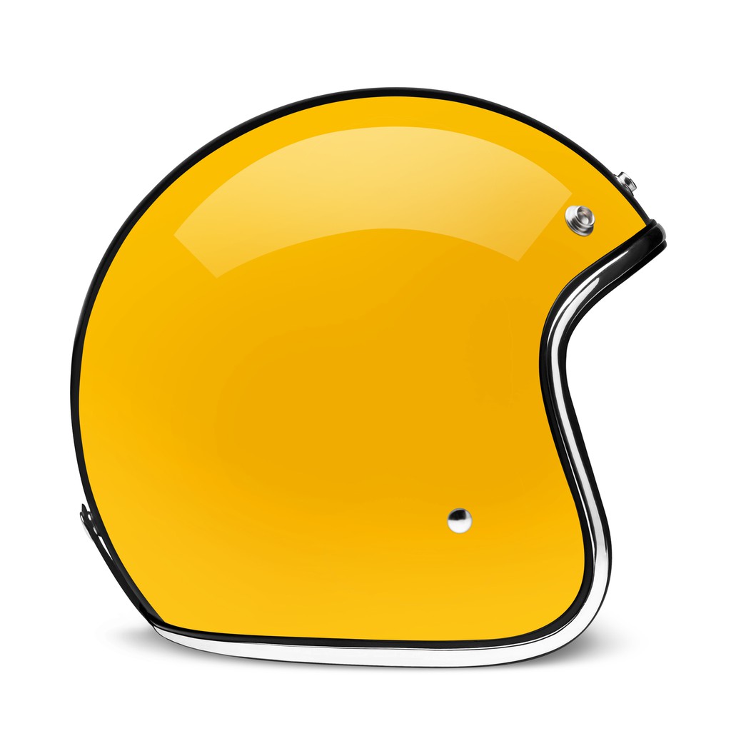 HELM RETRO ZULU VIPER YELLOW CHROME