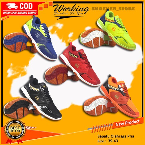 Sepatu Sapatu Spatu Sneaker Sneakers Olahraga Badminton Lining Bulu Tangkis Volly Jogging DLL Sport 