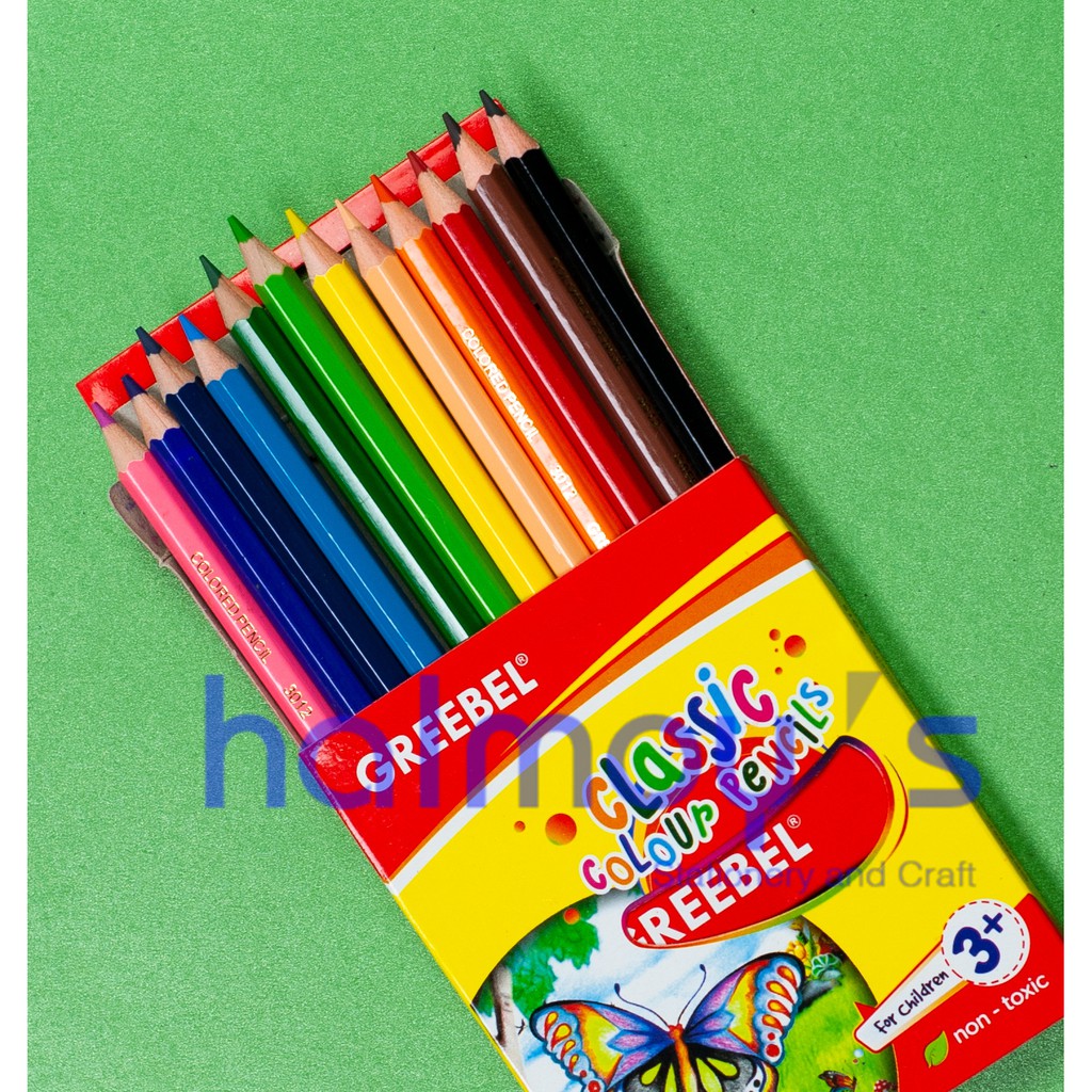 

PENSIL / KELIR WARNA KAYU GREEBEL CLASSIC 12 WARNA SHORT / PENDEK