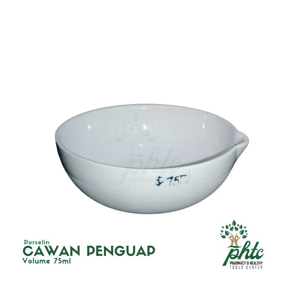 Cawan Uap 75ml l Cawan Porselin 75ml - Cawan Penguap