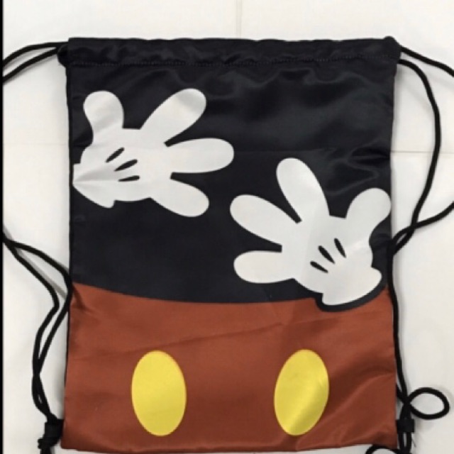 tas ransel anak sekolah serut / sling bag / tas  string sport tk-sd gambar mickey