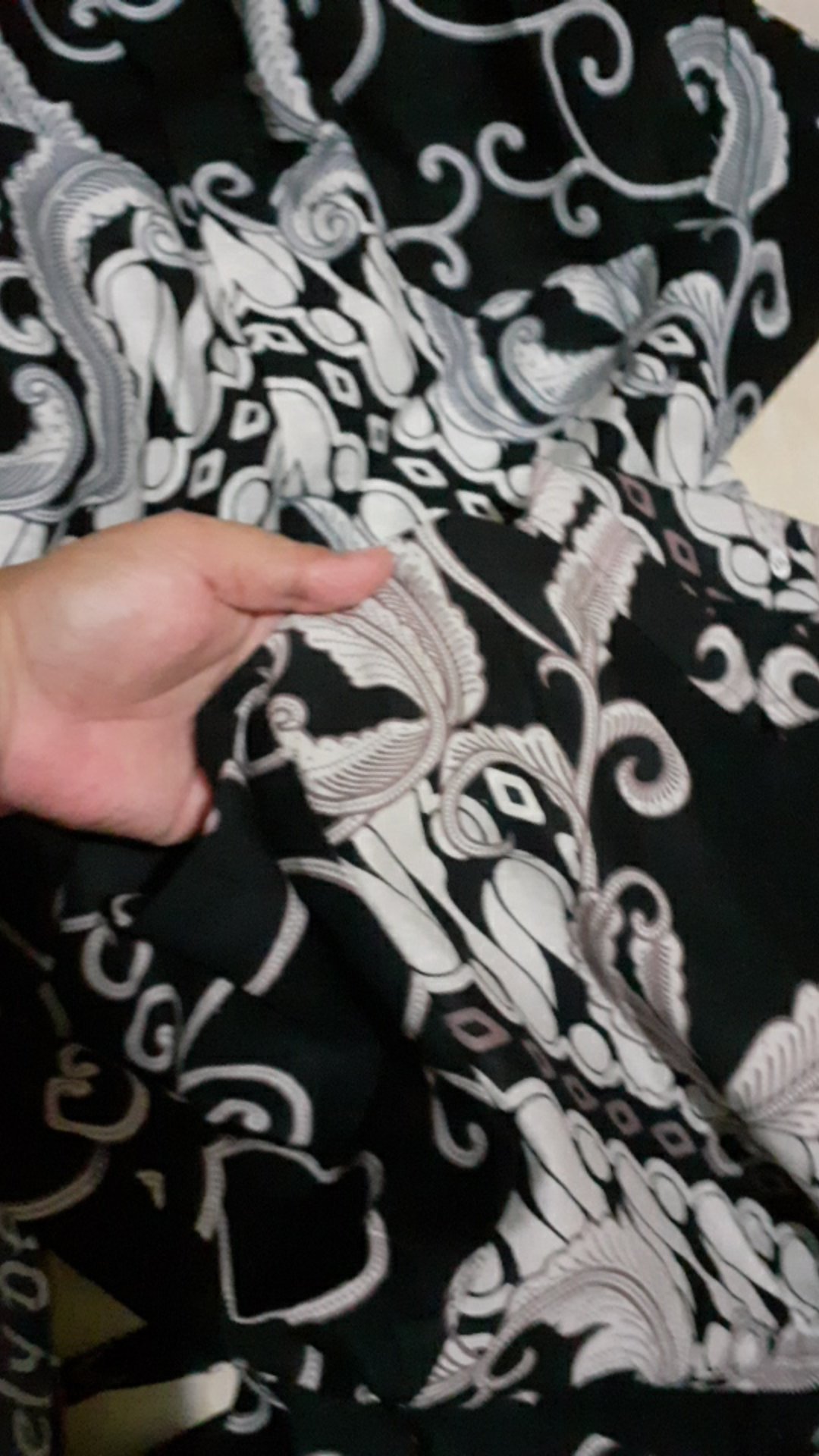 Bisa Pisah Batik Couple Keluarga Sania Ruffle Ori Ndoro Jowi Dnt Motif Ulir Putih Termurah