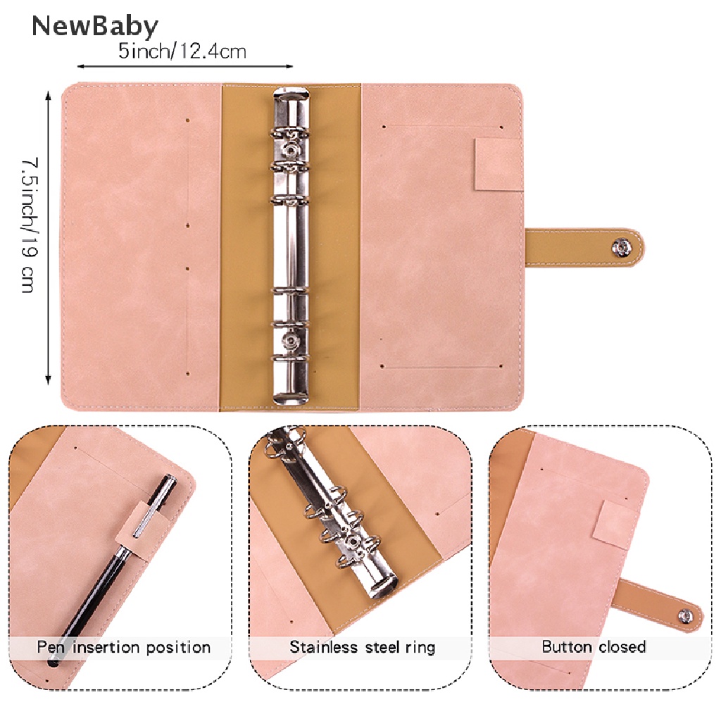 Newbaby 1 Set Amplop Binder Ukuran A6 Untuk Agenda