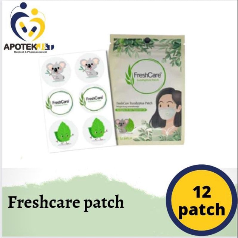 Freshcare Eucalyptus patch isi 12 Fresh care stiker masker