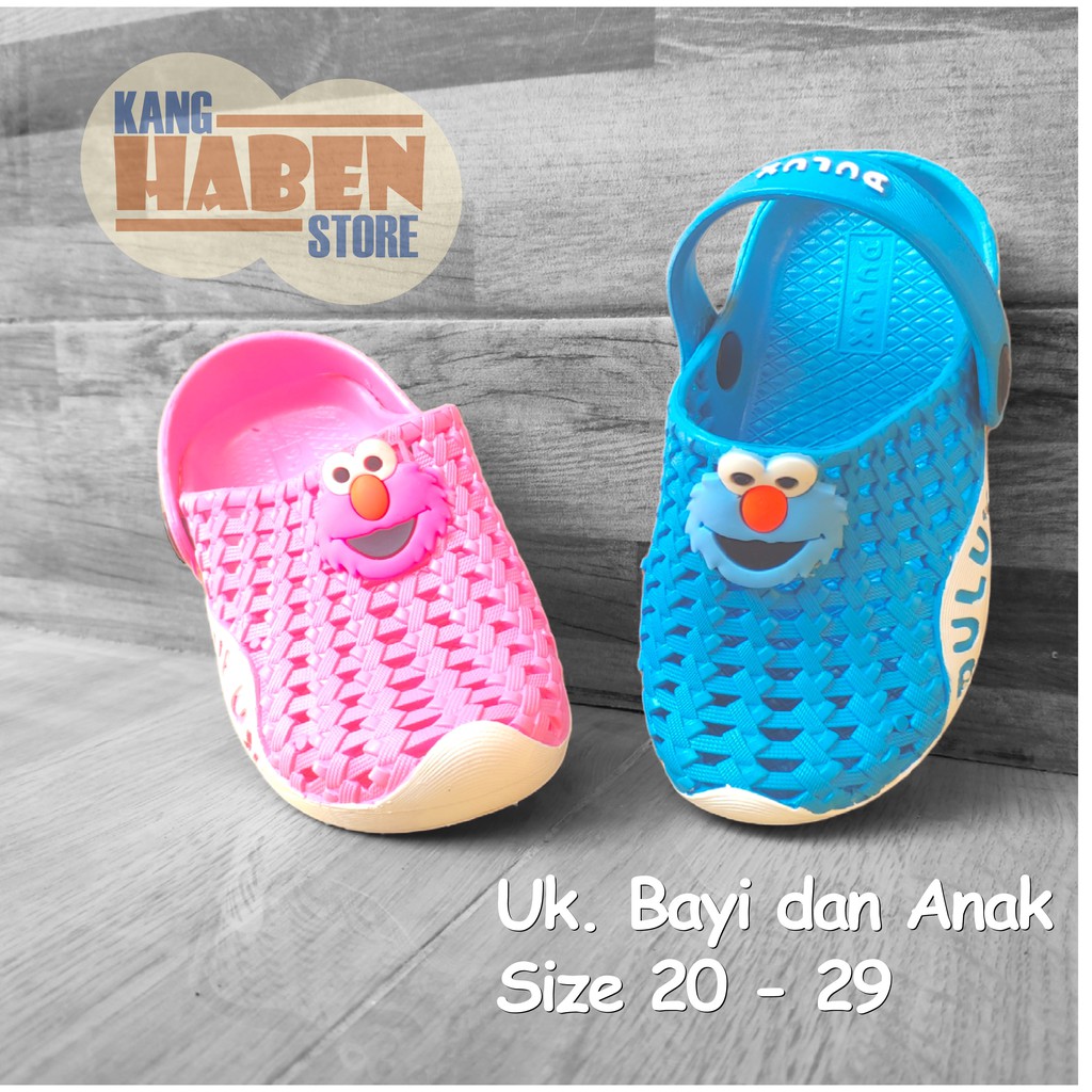 Sandal Bayi Anak Baim Cewek Bentuk Anyam Karakter elm0 Lentur Sendal Balita Perempuan CQ028