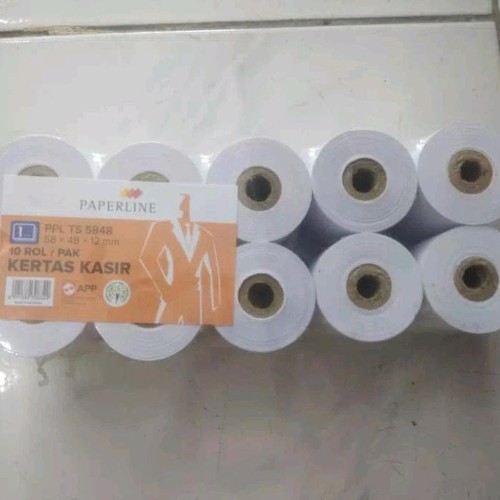 KERTAS STRUK KASIR PAPERLINE TELSTRUK HVS 1 PLY 58 X 48